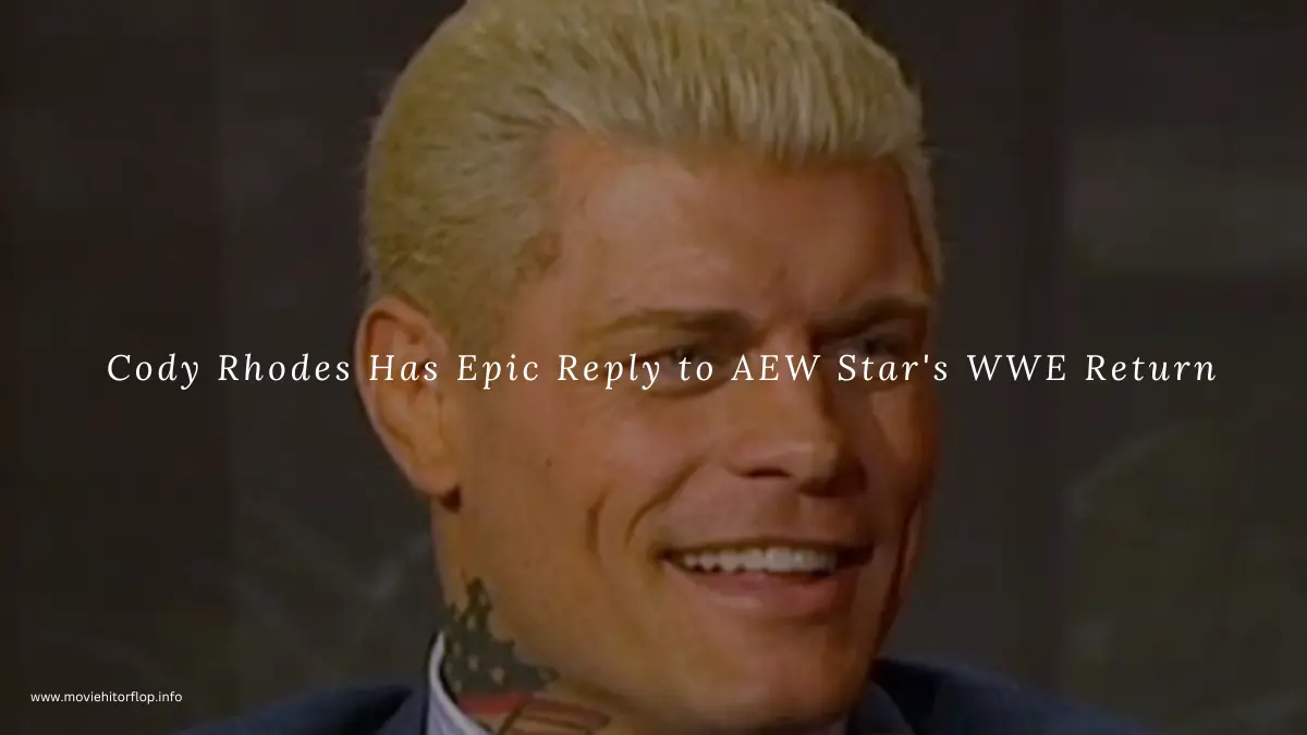 Cody Rhodes Has Epic Reply to AEW Star's WWE Return